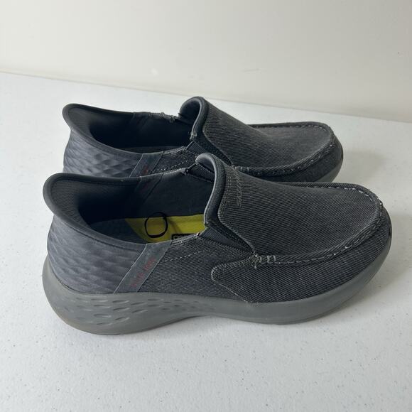 Skechers Parson Dewitt Slip Ins Men Size 8 Charcoal Gray Shoes 204806 main image 4